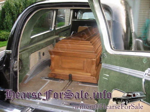 1956 Cadillac Hearse Ambulance Combination Superior Rear with Coffin