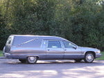 Cadillac Fleetwood 1994 Eagle Hearse Cadillac Funeral Coach Gray Manual Table