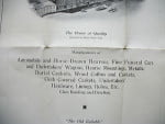 Early 1900s Crane and Breed Co Horse drawn Hearse Sales Folder brochure